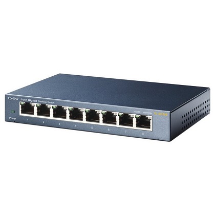 SWITCH TPLINK 8 PUERTOS GIGABIT METALICO ESCRITORIO - Computron